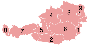 Kantone, provinzen, regionen, bundesländer, bezirke, landkreise, gemeinden, stadtbezirke). States Of Austria Academic Kids