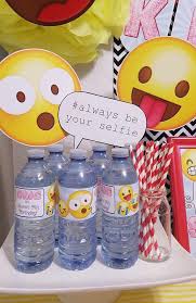 Dressed Up Drinks At A Emoji Birthday Party See More Party Ideas At Catchmyparty Com Emoji Birthday Party Emoji Birthday Emoji Theme Party