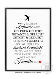In Diesem Zuhause Smart Art Kunstdrucke Poster Deko Bild Geschenk Hochzeitsgeschenk Vogel Familie Zuhause Wandbild Schwalbe True Words Hand Lettering Words