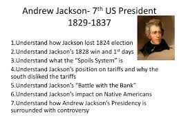 Andrew Jackson 7th Us President 1829 1837