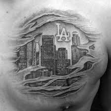 Maybe you would like to learn more about one of these? 30 Los Angeles Skyline Tattoo Designs For Men Southern California Ink Ideas