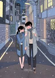 Manga anime old anime anime art retro aesthetic aesthetic anime vaporwave tumblr binoculars main manga i love having two separate boards of aesthetic. This Korean Artist Giving Serious Couplesgoals Through His Illustration Drawing Cute Couple Drawings Korean Illustration Cute Couple Art