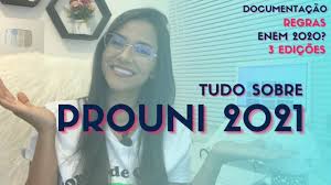 Podem participar do prouni 2021/1 os candidatos que tenham feito o enem 2019, com média de 450 pontos nas provas e nota acima de zero na redação. Prouni 2021 Documentos Nota Do Enem 2019 Novas Regras E Youtube