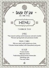 20 offers daily home menus. Gatsby Art Deco Wedding Menu Or Dinner Party By Westminsterpaperco Wedding Food Menu Wedding Menu Great Gatsby Themed Party