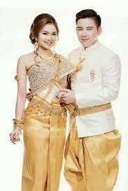 Gold Khmer Wedding Cambodian Wedding Dress Thai Wedding Dress Cambodian Wedding