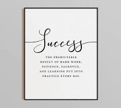 Minimalist Office Wall Art Hustle Success Talent Quote Etsy Office Wall Art Success Quotes Business Talent Quotes