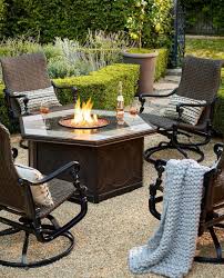 Set Of Two Carlisle Woven Swivel Rocker Lounge Chairs Frontgate Outdoor Fire Table Outdoor Fire Pit Seating Outdoor Furniture