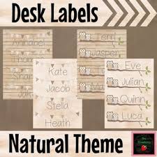 Natural Theme Name Plates Perfect For The Reggio Or Nature Inspired Classroom Use For Desks And Drawers Or To Disp Classroom Labels Classroom Jobs Classroom
