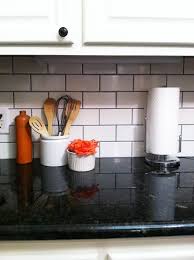 Black And White Kitchen Backsplash Ideas White Subway Tile With Dark Grout White Subway Tile Kitchen Kitchen Tiles Design Backsplash For White Cabinets