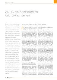 Adhs Bei Adoleszenten Und Erwachsenen Rosenfluh Ch