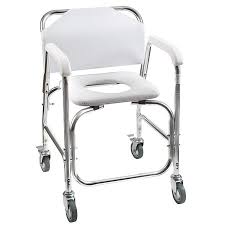 Dmi Rolling Shower And Commode Transport Chair With Wheels And Padded Seat For Handicap Elderly Injured And Disabled 250 Lb Weight Capacity Walmart Com In 2020 Transport Chair Shower Wheelchair Shower Chair