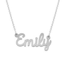 Have your way with the choice of a simple rope chain or one of our beautiful diamond tennis necklace. Personalized Cursive Name Necklace In Sterling Silver Myka Formerly My Name Necklace