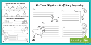 The gingerbread man and three little pigs illustrations for sequencing. Traditional Tales Story Sequencing Worksheets