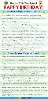 Happy Birthday Friend 35 Heartfelt And Funny Birthday Wishes For Friends In 2020 Birthday Wishes For Friend Wishes For Friends Birthday Quotes For Girlfriend