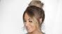 African American Messy Bun With Side Bangs