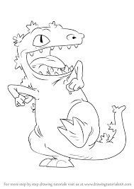 To print out your rugrats coloring page, just click on the image you want to view and print the larger picture on the next page. Reptar Is A Fictional Dinosaur Like Character From Rugrats It Has Green Color Body In This Tutorial We Will Draw Reptar Fro Rugrats Drawing Rugrats Drawings