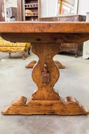 Antique French Trestle Table Circa 1880s Solid Elm With A Rich Patina And Handsome Grain Pattern 2 5 T Dining Table Legs Wood Table Legs Outdoor Wood Table