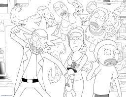 Arrives by fri, nov 26 buy rick and morty official coloring book (paperback). Rick And Morty Coloring Pages Free Coloring Pages