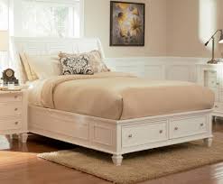Shop for white queen sized bedroom furniture sets. Sandy Beach White Queen Platform Bed W Drawer Storage