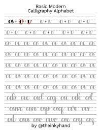 Our 300 series watercolor paper is a great, economical place to start that will let you practice, experiment and create beautiful work. Basic Modern Calligraphy Practice Sheets By Theinkyhand Etsy