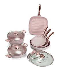 6pc Rose Gold Tone Pan Set Sale Stonerose Kitchen Utensils List Rose Gold Kitchen Rose Gold Decor