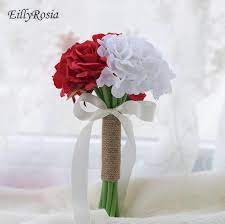 Maybe you would like to learn more about one of these? Cheap Simple Bridal Bouquets Flowers For Weddings Red And White Artificial Bridesmaid Handhold Outdoor Weddings Fleur Mariage Wedding Bouquets Aliexpress