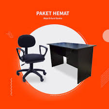 Meja kerja lipat dinding minimalis uk. Paket Hemat Set Meja Kursi Kantor Furniture Murah Nyaman Minimalis Modern Shopee Indonesia