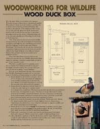 They are one of the few duck species. Woodworking For Wildlife