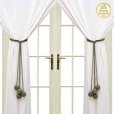 Curtains tied back simple crochet. Farmhouse Curtain Tiebacks For Drapes Macrame Curtain Holders For Wall Natural Cotton Curtain Ties For Drapes Handmade Window Treatment Holdbacks Adjust Length Freely Curtain Tie Backs Set 4 Pricepulse