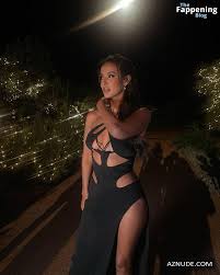 Maya Jama Sexy Photos Flaunting Her Hot Tits and Body in a Stunning Black  Dress - AZNude