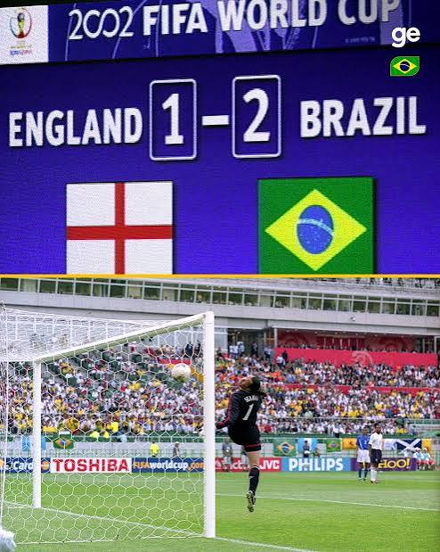 Brasil 2 x 1 Inglaterra Copa do Mundo 2002: 24 anos | TikTok