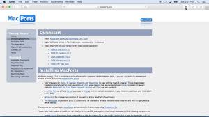 Installing Macports On Macos Sierra Plus Installing Ffmpeg Installation Mac Ports History Bookmarks