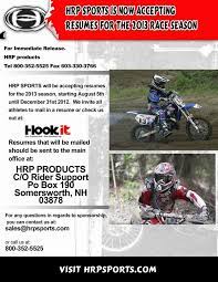 Resume templates for motocross sponsorship. Hrp Sports Skorbordz Is Now Accepting Resumes For The 2013 Race Season Motocross Press Releases Vital Mx