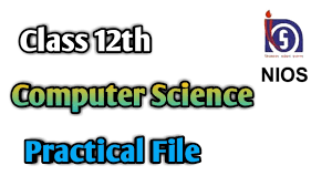 Get syllabus of computer science for class 12 cbse pdf direct link. Nios Class 12th Computer Science Practical File Youtube