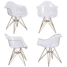 Flash Furniture Fh 132 Cpc1 Gg Allure Transparent Clear Dining Chair Gold Wire Legs Clear Dining Chairs Clear Chairs Acrylic Chair