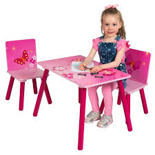 This smartly crafted storage table features a whiteboard on one side that flips over to reveal a chalkboard on the other all resting above a storage are perfect for writing and drawing materials, papers, arts and crafts supplies, toys, and more. Butterfly Table And Chair Set Smyths Toys Uk