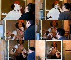 Thomas eakins, study for negro boy dancing, the banjo player, probably 1877, oil on canvas on cardboard, 49.5 x 27.9 cm (the national gallery of art) The Banjo Player William Sidney Mount Painting Reproduction 13386 Topofart