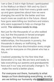 I M A Millennial And Goodness I Love Gen Z I M Actually Glad To Hear That Thanks Gen Z Including M Faith In Humanity Generation Faith In Humanity Restored