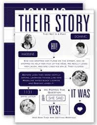 Tell Your Guests The Story Of Your Love With An Infographic Wedding Invitation Wedding Infographic Infographic Wedding Invitation Wedding Invitations