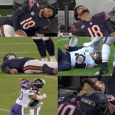 Caleb Williams has faced the Minnesota Vikings three times in his career. Here are a few images from each of those games 😂😈