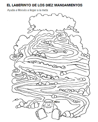 Laberinto 10 Mandamientos Para Ninos Actividades De La Escuela Dominical Los 10 Mandamientos