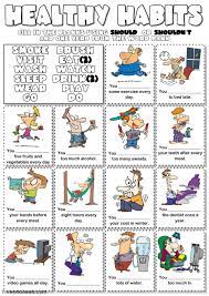 If you don't want to end up with health problems, you have to take action. Healthy Habits Should Or Shouldn T Worksheet
