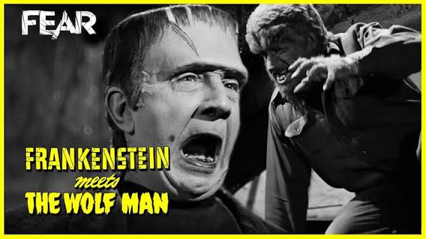Frankenstein VS The Wolf Man (Fight Scene) | Frankenstein Meets The Wolf  Man (1943)