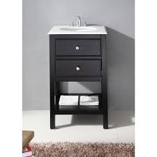 fairfield black 20 inch bath vanity and