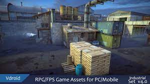 Rpg Fps Game Assets For Pc Mobile Industrial Set V4 3d Model Fps Games Fps Rpg