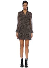 Ingiliz Yaka Cicek Desenli Mini Sifon Elbise Dugme Kapatmali Firfir Detayli Astarli Urun Bedeni 36 Model Olcusu Boy 180 Cm Sifon Elbise Elbise Siyah