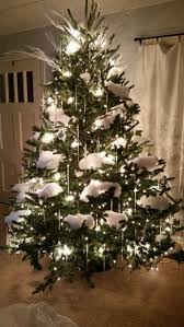My Beautiful Christmas Tree This Year Started With Small White Lig Christmas Tree Decorations Small Christmas Trees Decorated Shabby Chic Christmas Ornaments