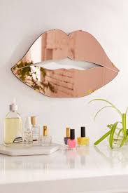 Lips Mirror Rose Gold Bedroom Home Decor Items Gold Bedroom