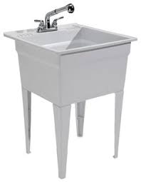 The deep basin gives you ample room for a variety of cleaning tasks. Laundry Sink Size And Material