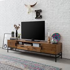 Tv Meubel Grasby Ii Oud Pijnboomhout Metaal Home24 Nl Meubels Interieur Woonkamer Industriele Woonkamers